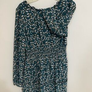 Floral Green Women's Top